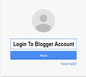 login-to-blogger-account