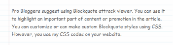 example 10 of blockquote css
