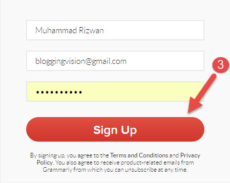 Grammarly-Signup