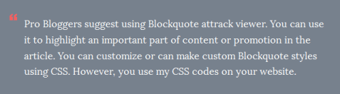 quote style example 7