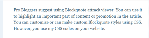 blogger blockquote example 2