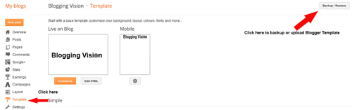 backup-blogger-template