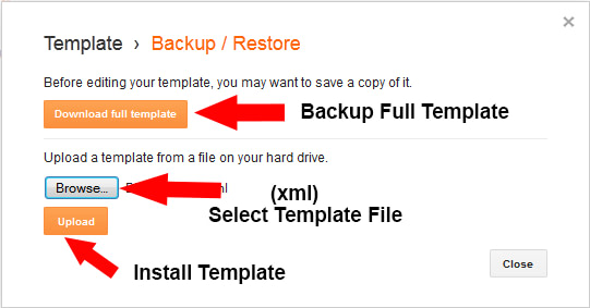 Blogger-template-installation