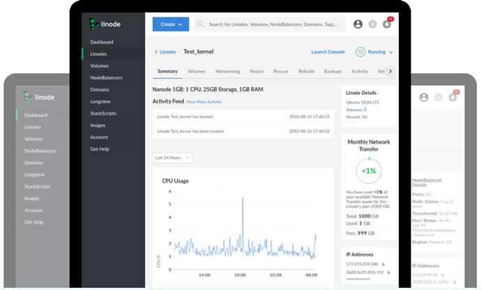 Linode-control-panel linode control panel image